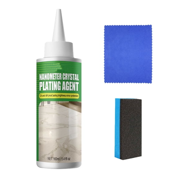 160ml Nano Crystal Coating Agent for Tile & Furniture Kit,Kitchen Crystal Plating Agent Kitchen Furniture Scratch Repair Protective Film,Granite Countertop Cleaner and Sealer with Protection