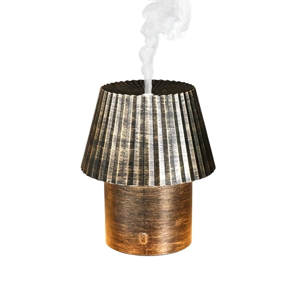 160ml Retro Mushroom Ultrasonic Aromatherapy Essential Oil Diffuser Humidifier with Ambient Light, Quiet Operation, Auto Shut-Off for Bedroom Office