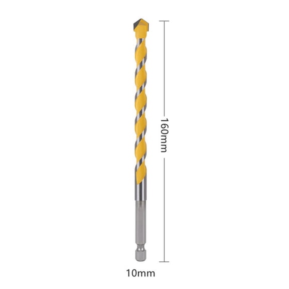 160mm Long Hex Shank Drill Bit for Drilling Masonry and Concrete Carbide Material for Tough and Reliable Usage