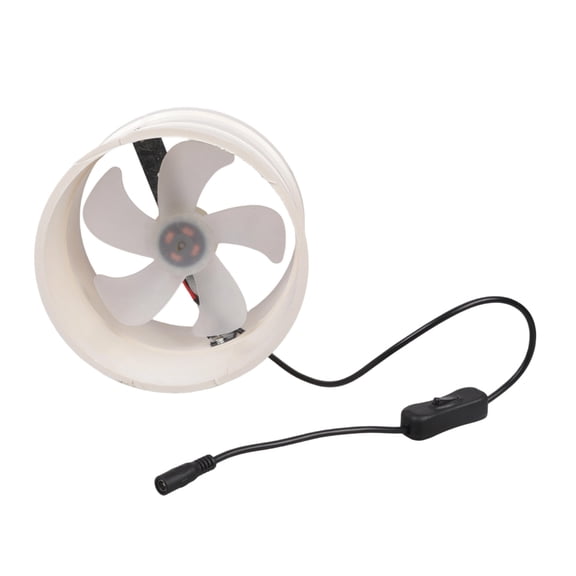 160mm PVC Ventilation Fan 12V 430CFM with Switches for Efficient Removal