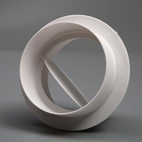 160mm Round Ventilation Duct Check Valve,PVC Pipe Compatible One-Way Air Flow Preventer for HVAC Systems