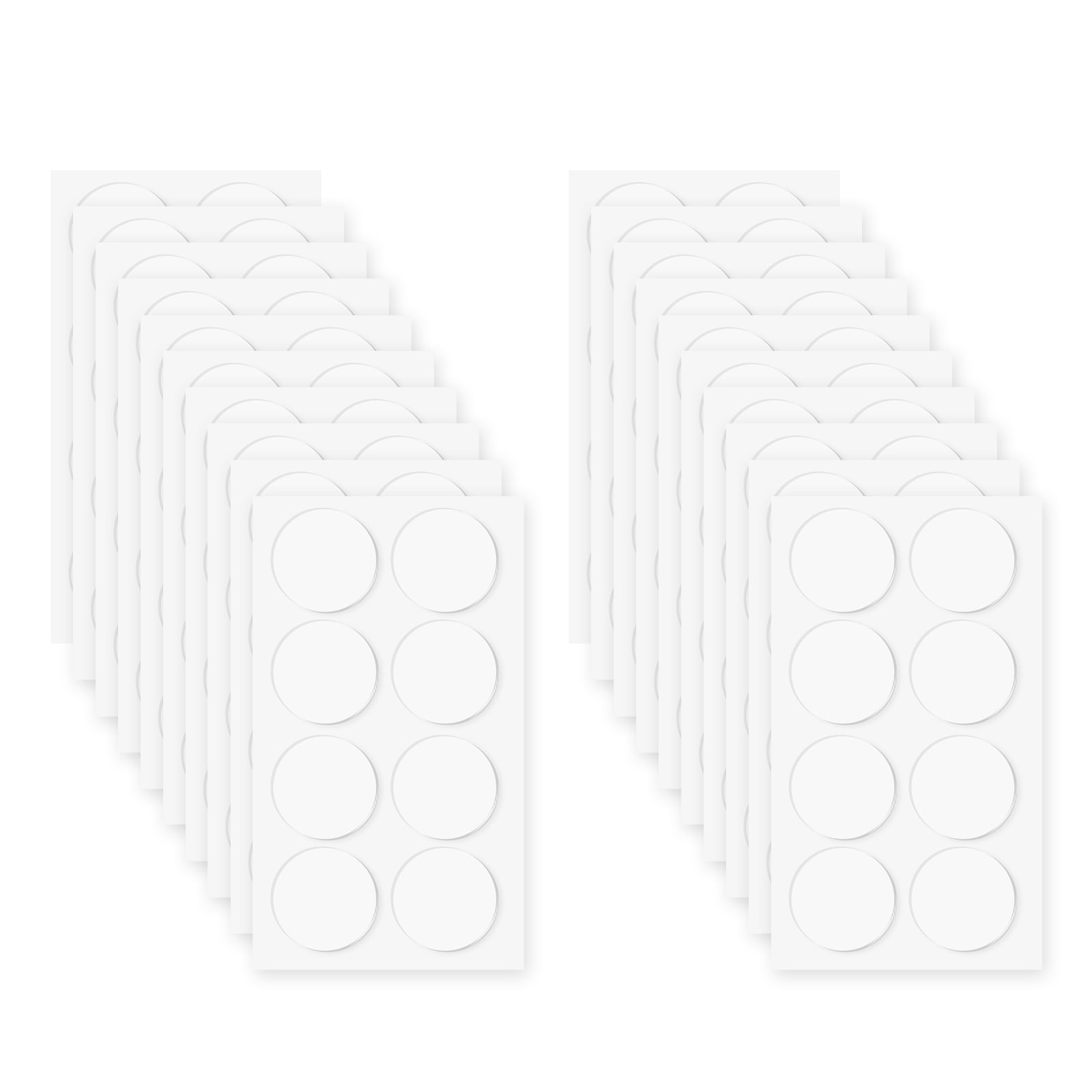 160pack Double Sided Sticky Tape Dots, Adhesive Two Sided Round Dots for Craft, Decoration, 1.57" x 0.04"