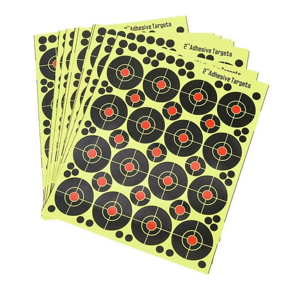 160pcs/10 sheets Shooting Target Glow Florescent Paper Target for Hunting Ar WA