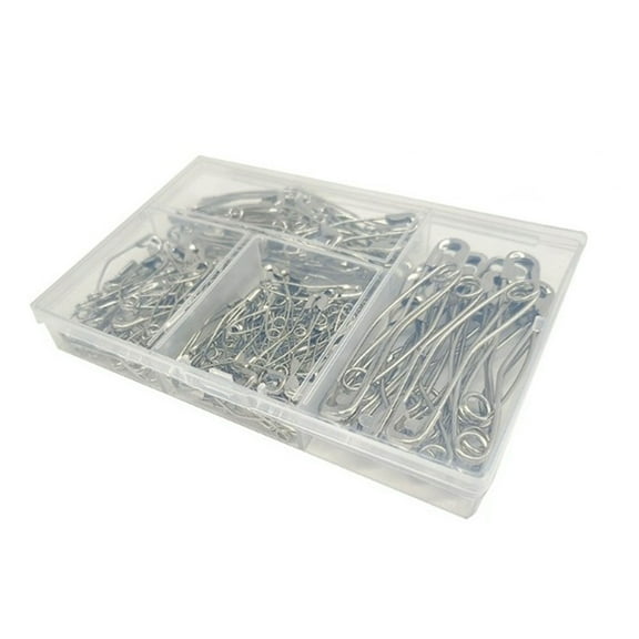 160pcs Assorted 4Sizes Curved Safety Pins Quilting Basting Pins with Storage Box Easier to Insert Multiple Layers