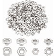 thumbnail image 1 of 160pcs Brass Grommet Eyelet 4 Styles 5mm Hole Metal Silvery Eyelets Grommets Self Backing Pack Round Inner Hole DIY Rivet, 1 of 6