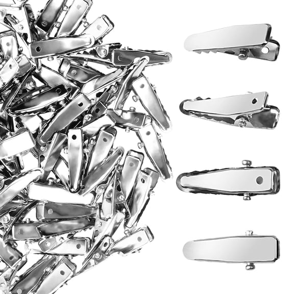 160pcs Silver Small Alligators Hair Clip Metal Barrettes For Hair Accessories And Crafts Fashion Styling Hairpin