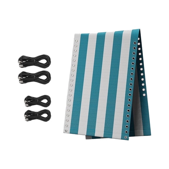 160x43cm Replacement Fabric For 0 Gravity Chair Striped Seat Cover With Ropes And Screws For Garden Patio Lounger