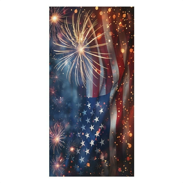 160x80cm Independence Day Memorial Day Microfiber Lightweight Beach