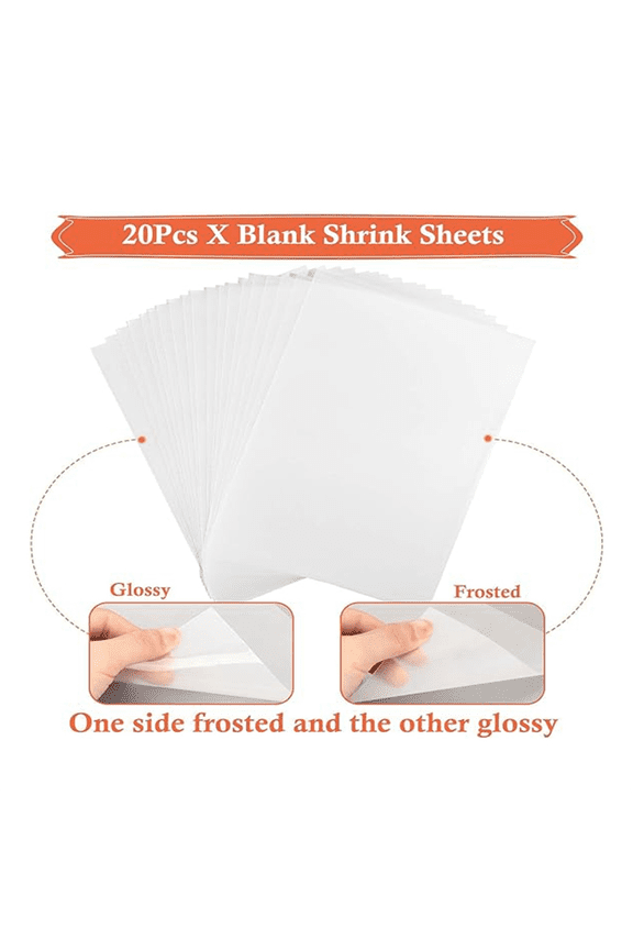 161 Shrinky Sheets Key Chain Set, Key Ring with Chain, Jump Ring, Hole Punch for Kids, Translucent