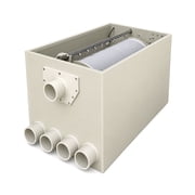 16100 GPH Automatic RDF Pond Filter   Rotary Drum Filtration System with Stainless Steel Mesh for 45,000 Gallon Koi Ponds