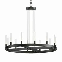 16164CRBK Maxim Lighting Ovation - 36W 12 LED Chandelier-24.35 Inches Tall and 31.5 Inches Wide-Black Finish    -Traditional Installation