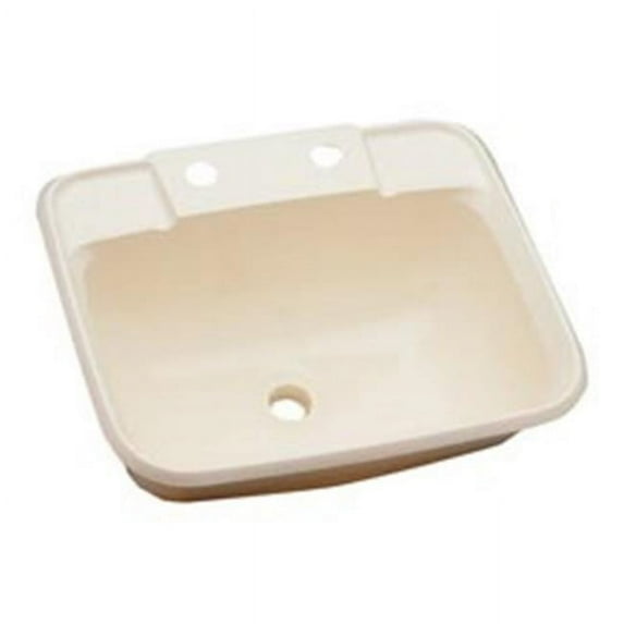 16186PW 12 x 15 x 6 Plastic White Oval Abs Sink