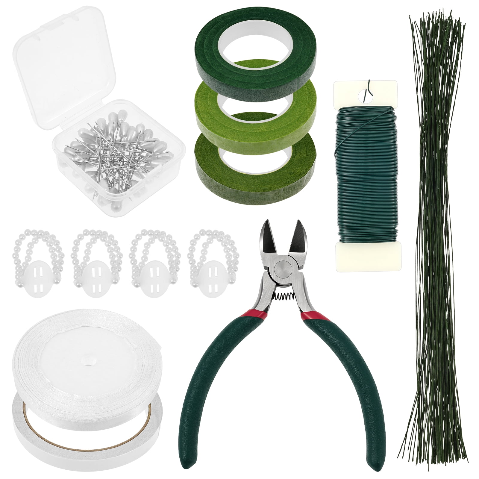 Boutonniere Making Kit for Wedding, 161pcs Wrist Corsage Supplies with ...