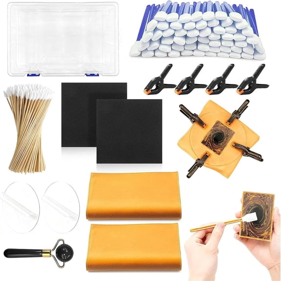 162‑Piece Comprehensive Card Care Kit for Collectors & Tournament Players – Multi‑Head Cleaning Tools for Sports, Trading & Gaming Cards