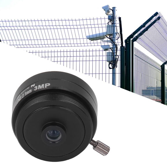 162 Wide Angle CCTV Lens, 2.1mm Focal Length, 3MP, Clear Image, CS Mount Format