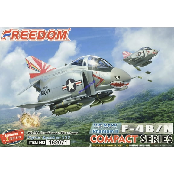 162071 Compact Series:US Navy F-4B/N Phantom II Sundowners Model Kit