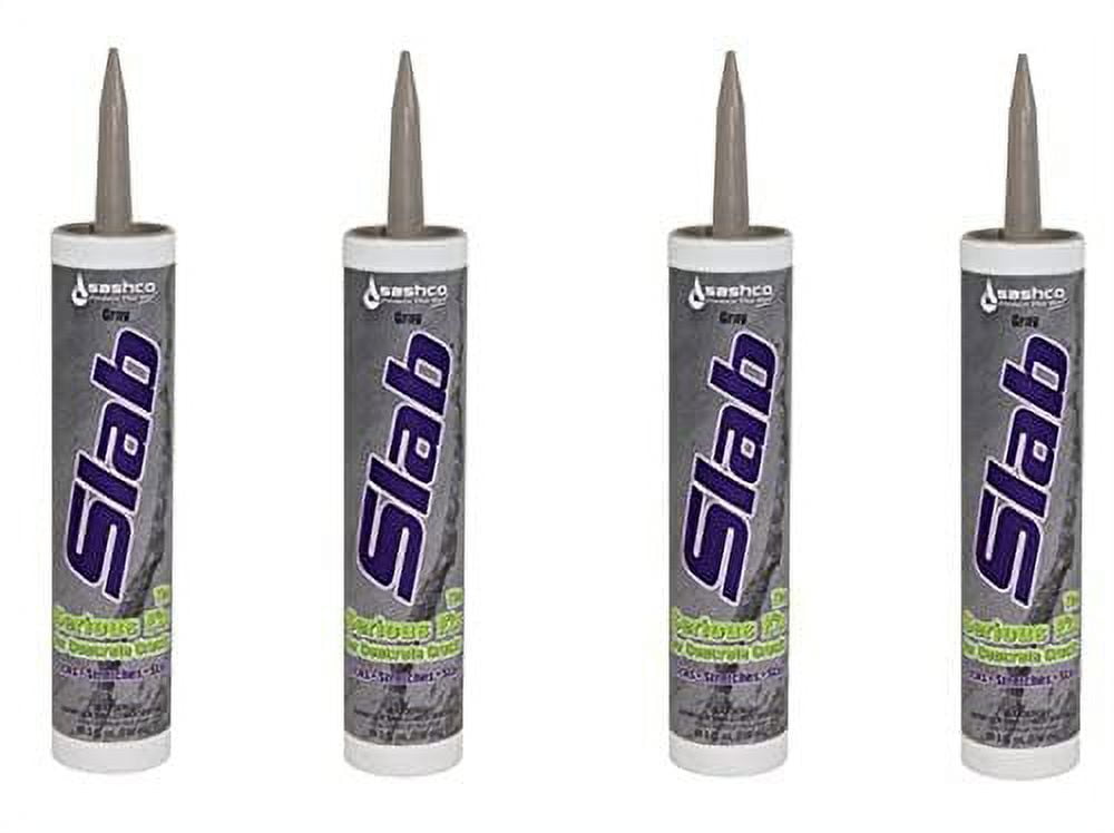 16210 Slab ncrete Crack Repair Sealant, Gray, 10.5 Fl. Oz Four Pack