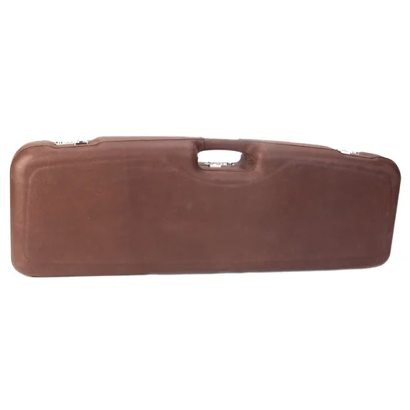 1622PL-2F: OU/SxS Hunting or Sporting Clay Shotgun Hard Case in Luxury Italian Leather for 2 Shotguns