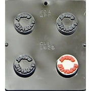 1625 Happy Birthday Oreo Cookie Chocolate Candy Mold