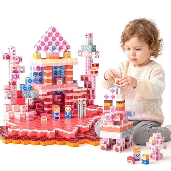 JUANGU 162PCS Magnetic Blocks Building Toys Educational Magnetic Blocks for Boys Girls Gifts for Kids Ages 3-12 Years Old