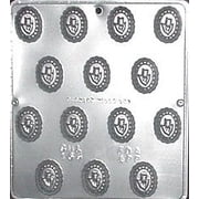 163 Oval Pieces with Tulips Chocolate Candy Mold