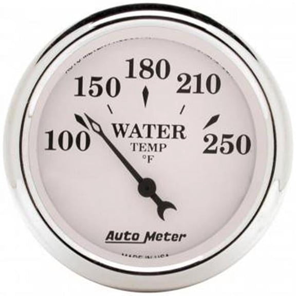 1638 Old Tyme White Mechanical Water Temperature Gauge - 2.06 in.