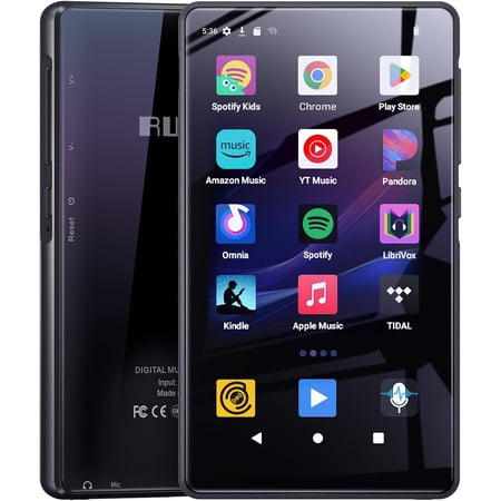 163GB Android MP3 Player with Bluetooth and WiFi, 4.5" IPS Touchscreen Music Player with Spotify, Pandora, Music, Parental Control MP4 MP3 Player for Kids with Libby, Audible, Up to 1TB