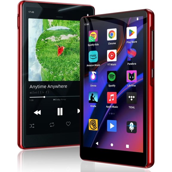 163GB Android MP3 Player with and WiFi, 4.5" Touchscreen Music Player with Spotify, Parental Control, , Music, Audible, Speaker, HiFi MP4 MP3 Player for , Support 1TB