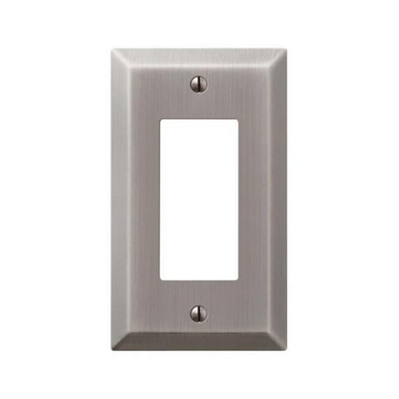 163RAN 1 Rocker Antique Nickel Stamped Steel Wall Plate