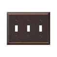 thumbnail image 1 of 163TTTDB 3 Toggle Wall Plate  Aged Bronze, 1 of 1