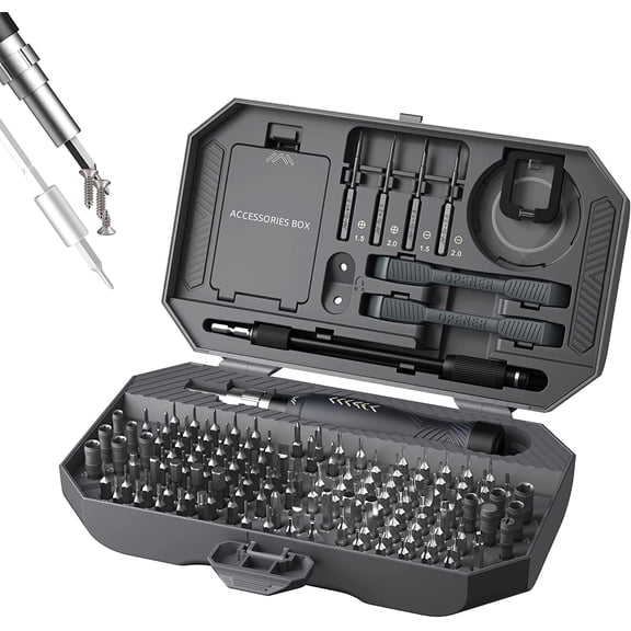 164 in 1 Precision Screwdriver Set, Laptop Screwdriver Kit, Professional Computer Screwdriver Repair Tools with T5 T6 Torx Screwdriver Bit for MacBook, iPhone, PC, RC, PS5, Watch, Xbox, DIY