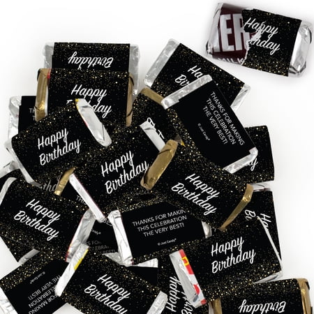 136 Pcs Adult Birthday Candy Party Favors Hershey's Miniatures Chocolate - No Assembly Required