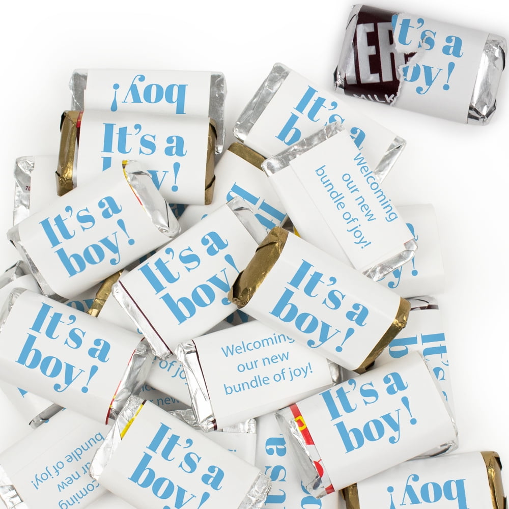 136 Pcs It #39 s a Boy Baby Shower Candy Party Favors Hershey #39 s Miniatures