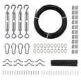 thumbnail image 1 of 164 ft. Vinyl Coated Wire Rope Kit, Black, 1 of 1