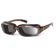 thumbnail image 1 of 7eye Churada Wind-Blocking Padded Polarized Sunglasses for Outdoors, UV400, Polarized Copper Lenses, Brown Crystal, Small & Medium, 1 of 4