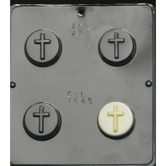 1645 Plain Cross Oreo Cookie Chocolate Candy Mold
