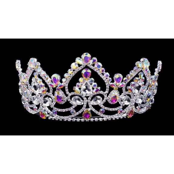 #16459abs - AB Arch Tiara with Combs 3.5"