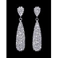thumbnail image 1 of #16482 - Rounded Rhinestone Pear Drop Earring - 2.5", 1 of 5