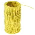 thumbnail image 1 of 164Ft Floral Bind Wire Wrap Twine 1mm Florist Wire Iron Wire Paper Covered Vine Yellow, 1 of 5