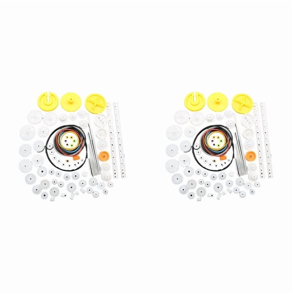 164PCS Gear Package Kit DIY Gear Assortment Accessories Set for Toy Motor Car Robot Various Gear Axle Belt Bushings
