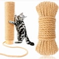 thumbnail image 1 of 164ft Natural Hemp Rope for Pet Scratching Posts, Durable Sisal String for Furniture Repair, Heavy Duty Jute Twine for DIY Crafts and Decor, 1 of 7