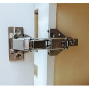 165 Degree Full Overlay Screw-On Lazy Susan Cabinet Hinge with Face Frame Plate for Door Connect Frame Kitchen Cabinet Corner Door Hinges Metal Lazy Susan Hardware Corner Cabinet Replacement