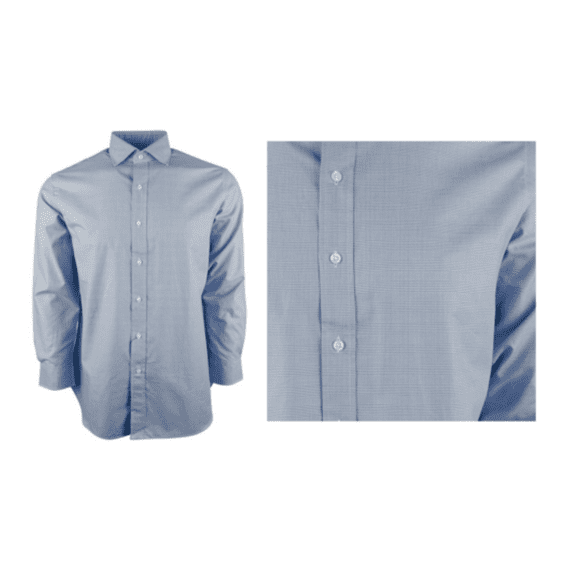 $165 Polo Ralph Lauren Glenplaid Long Sleeve Dress Shirt, Blue/White, 16 40/41