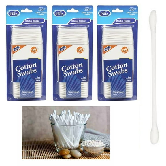 1650 Ct Cotton Swabs Double Tipped Tip Clean Ear Wax Makeup Applicator Remover