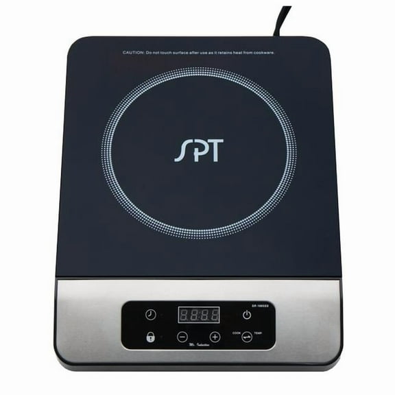 Sunpentown SR-1885SS-42BA 1650W Induction with Stainless Steel Panel & Pot Combo
