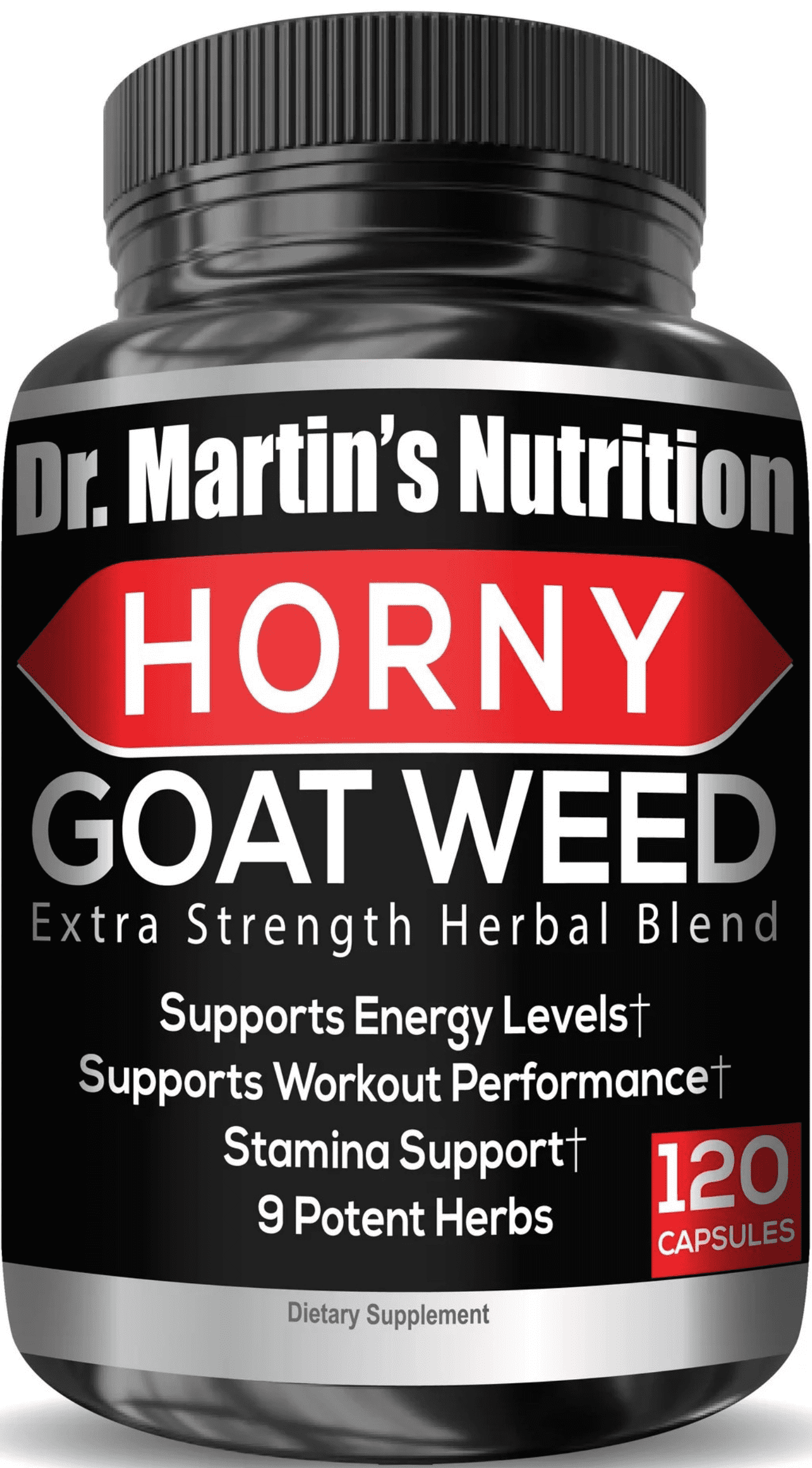 1650mg Horny Goat Weed 120Ct with Maca, L-Arginine, Ginseng & Tribulus | T Booster for Energy, Performance, Endurance & Stamina | For Male and Female