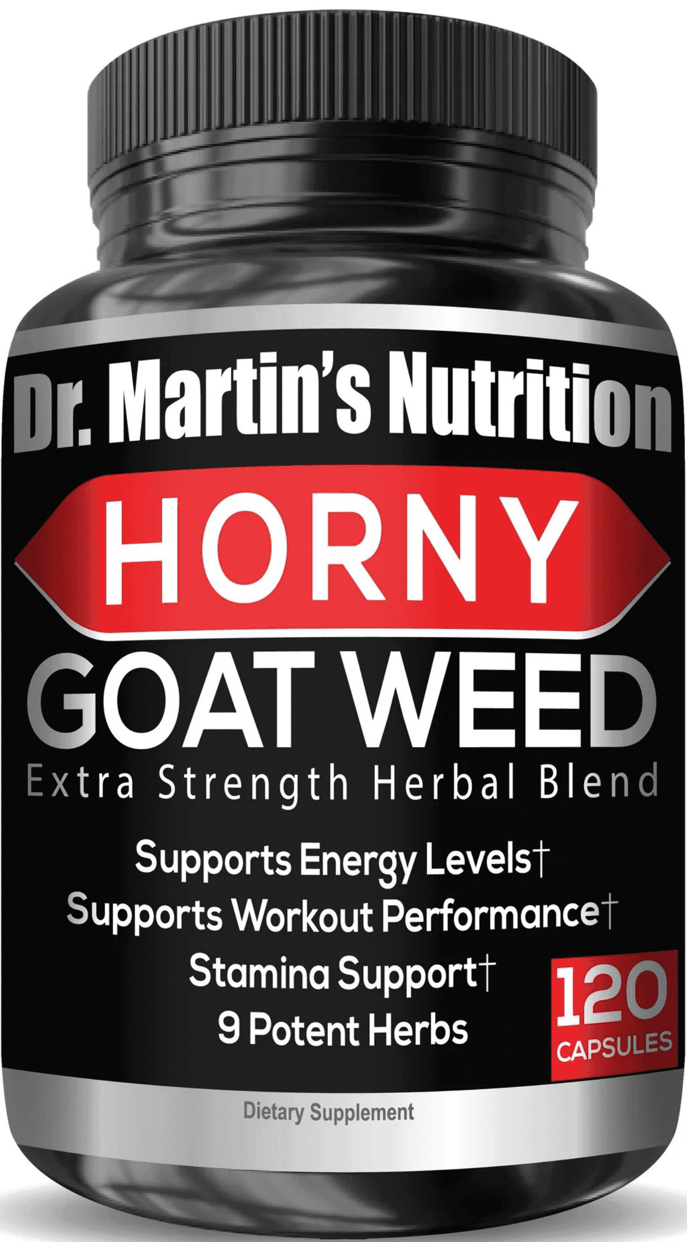 1650mg Horny Goat Weed 120Ct with Maca, L-Arginine, Ginseng & Tribulus | Herbal Blend for Daily Vitality & Wellness | For Male and Female