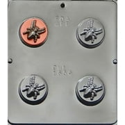 Candy Molds N More 4-Cavity Spider Plastic Chocolate Candy Mold