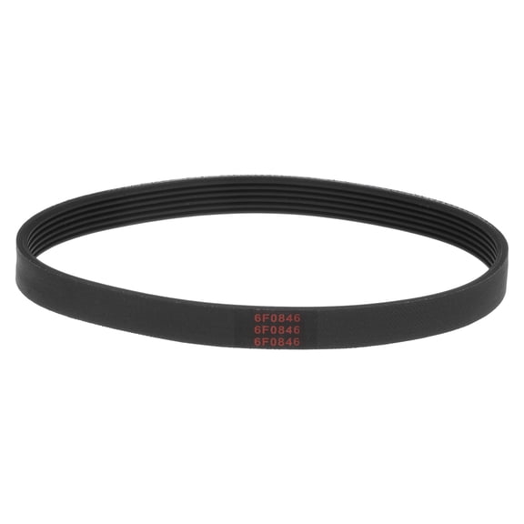 165J6 Rubber Poly V Belt, 6 Ribs PJ V-Ribbed Belt 16.5" Length x 0.55" Width x 0.14" Thick