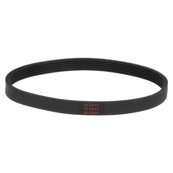 165J6 Rubber Poly V Belt, 6 Ribs PJ V-Ribbed Belt 16.5" Length x 0.55" Width x 0.14" Thick